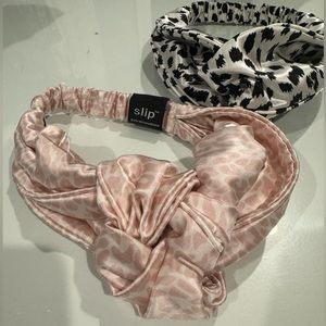 Slip silk headbands (set of 2)